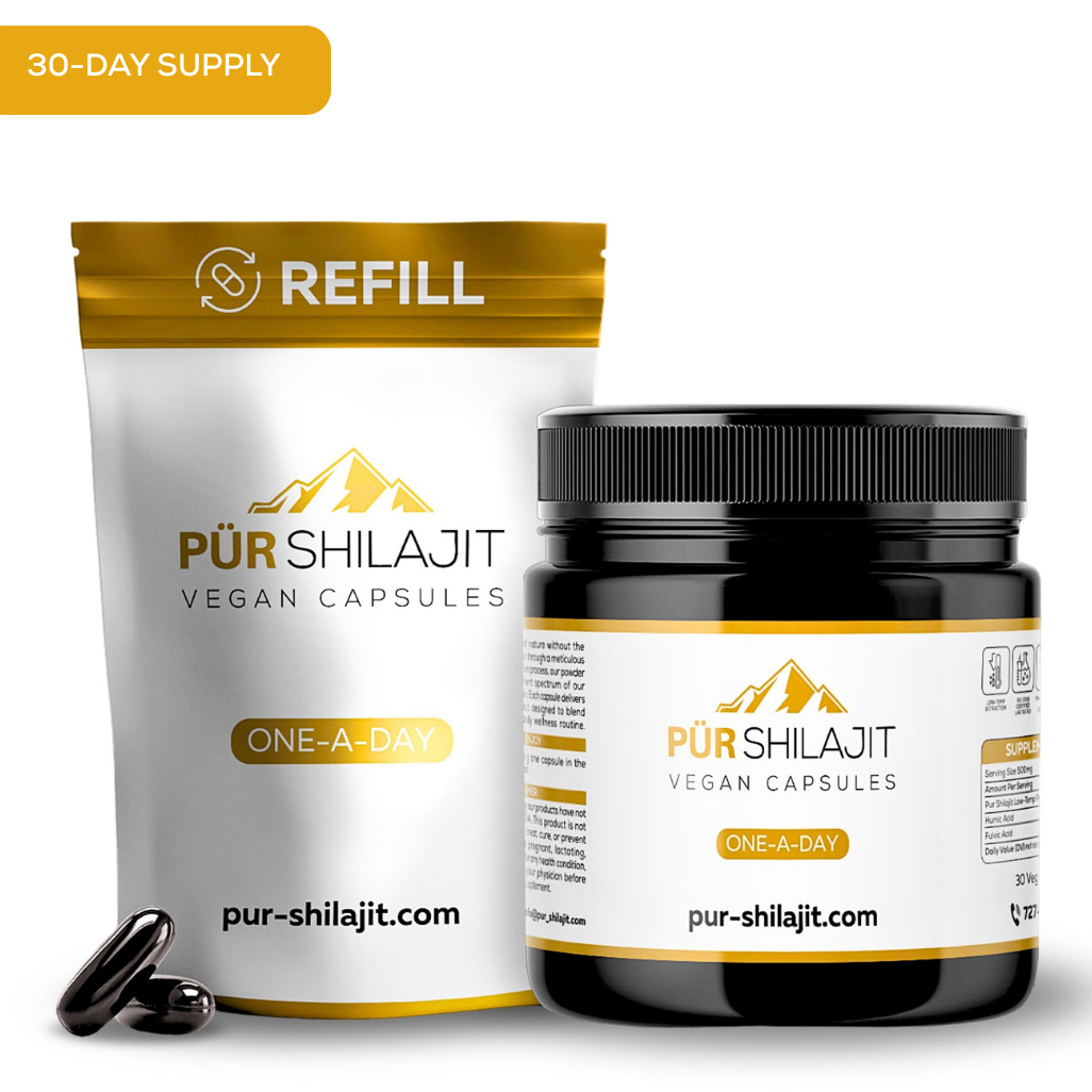 Pür Shilajit Daily Drive — pure Altai shilajit, zero prep