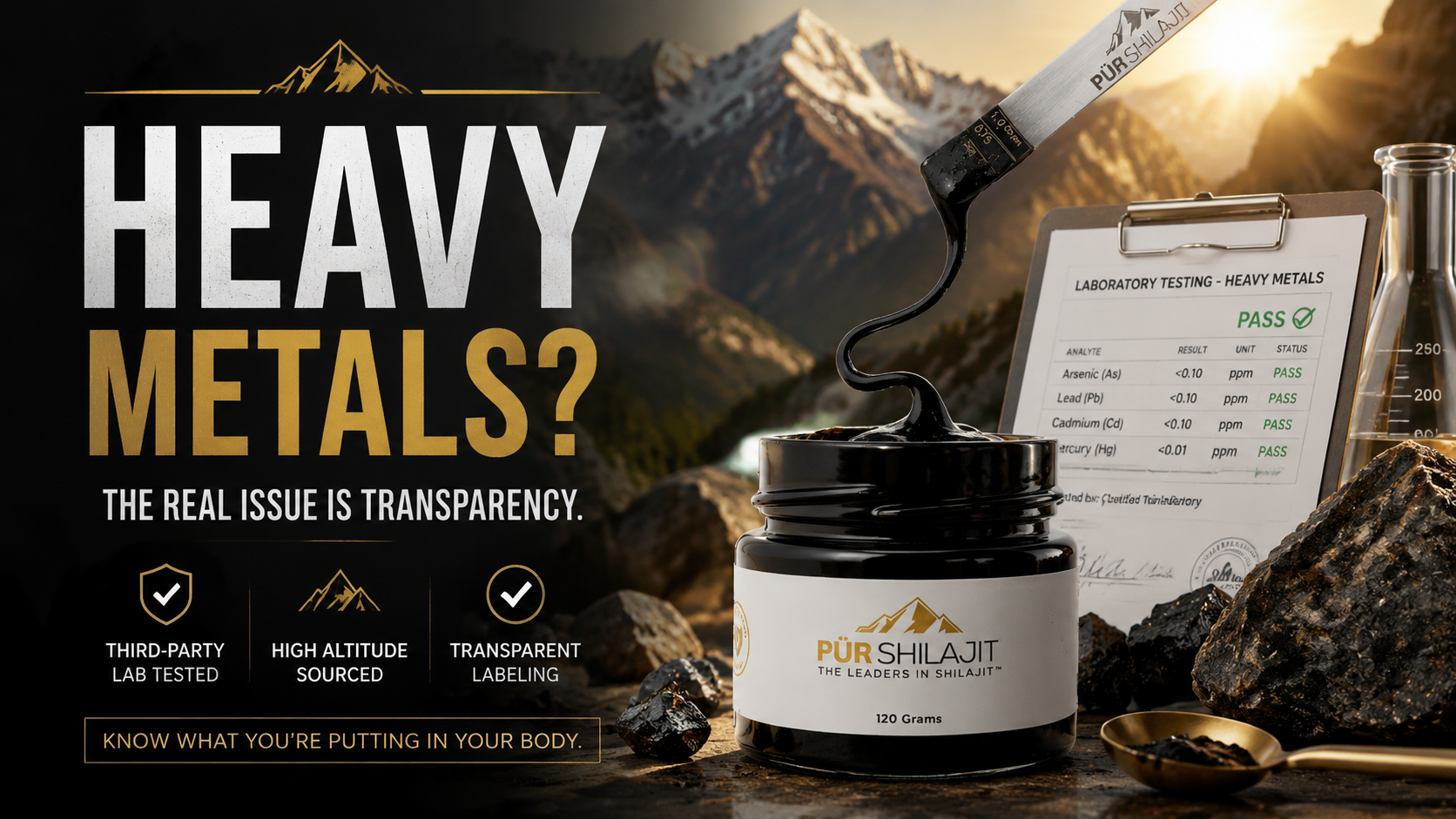 I Heard Shilajit Contains Heavy Metals? — Here’s What That Actually Means