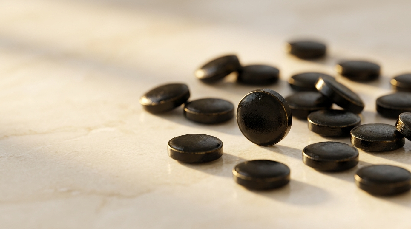 Pür Shilajit tablets — pure pressed resin, no binders, no capsule